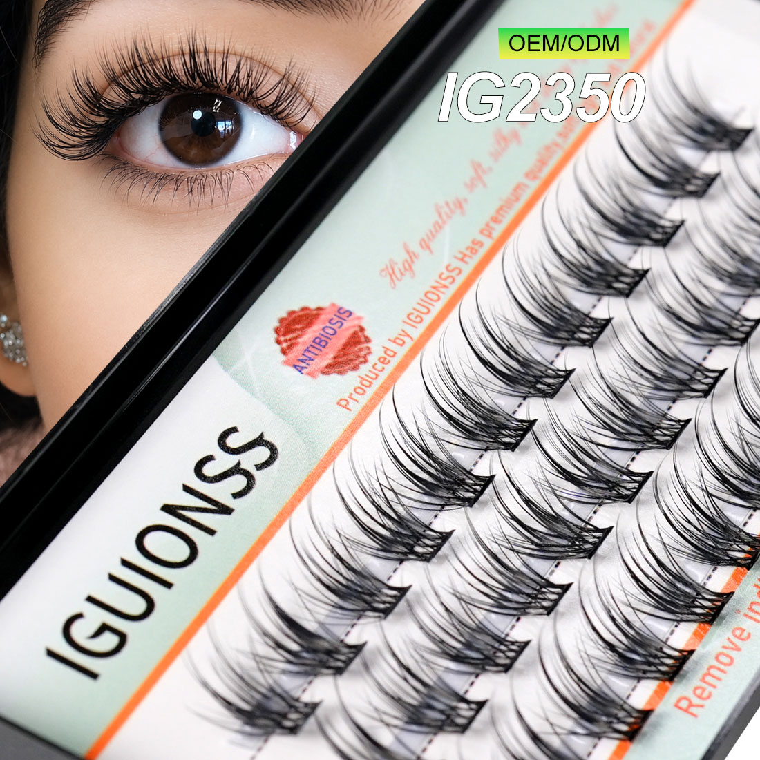 Eyelash Extension Logo - OEM ODM ขนตาแบบกลุ่ม DIY ต่อขนตาแบบเส้นต่อเส้น ขนตาแบบกลุ่มธรรมชาติ