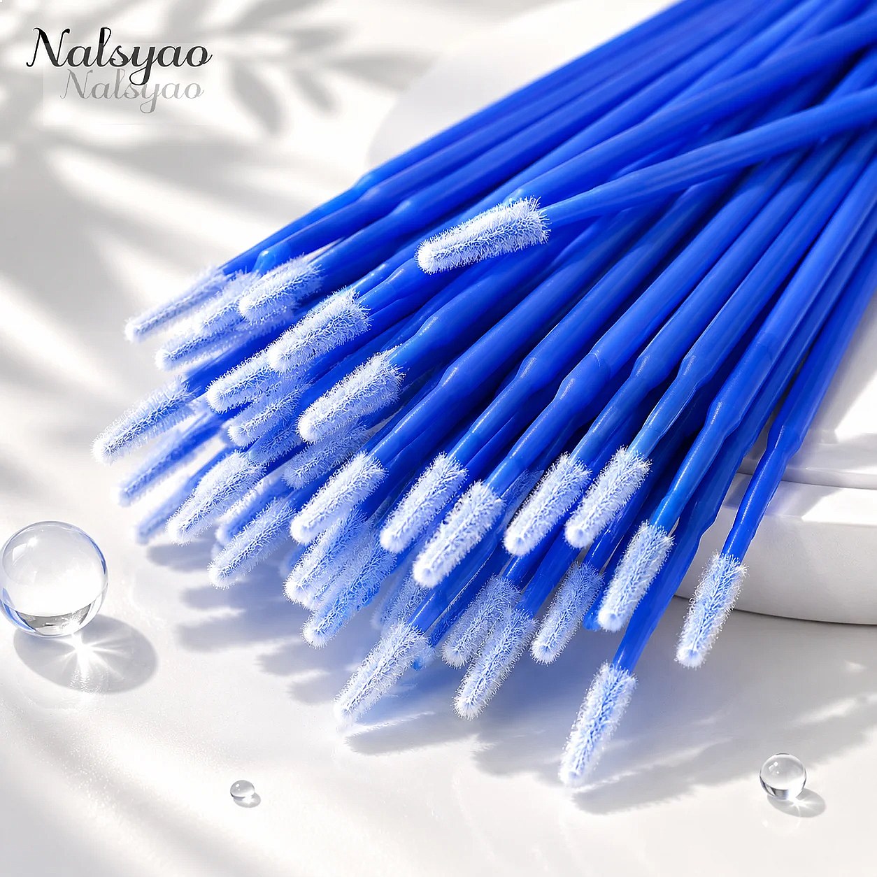 Eyelash Extension Cleaning - เครื่องมือเช็ดเครื่องสำอาง 100-1000 ชิ้น แปรงทำความสะอาดขนตา ไมโครบรัชสำหรับต่อขนตา สำลีไมโครสำหรับขนตา