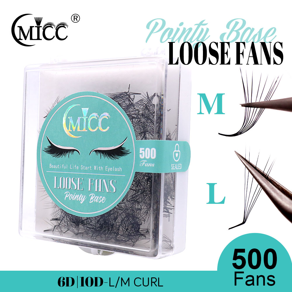 Eyelash Extension Fox Eye - 500 แฟน 6D 6 มม.10D M