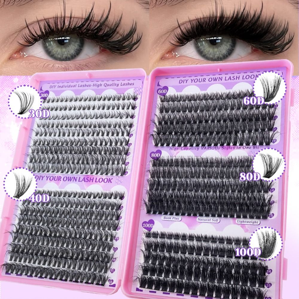 Eyelash Extension Wispy Look - ขนตาปลอมแบบติดกาวและซีล ความยาว 9-18 มม. แบบเส้นบาง 3