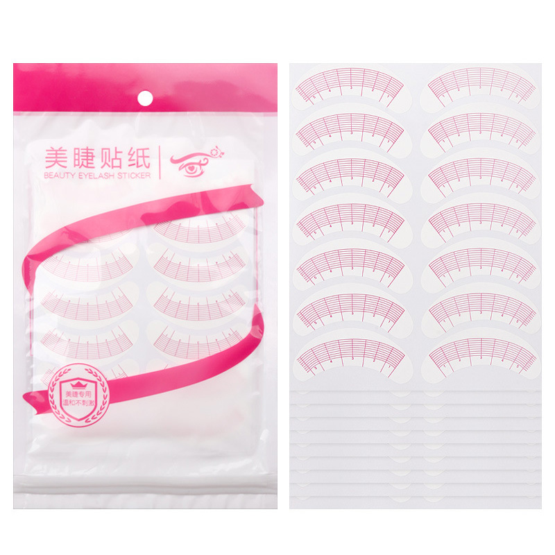 Eyelash Extension Maps - 70 คู่ Eyelash Mapping สติกเกอร์ภายใต้ Eye