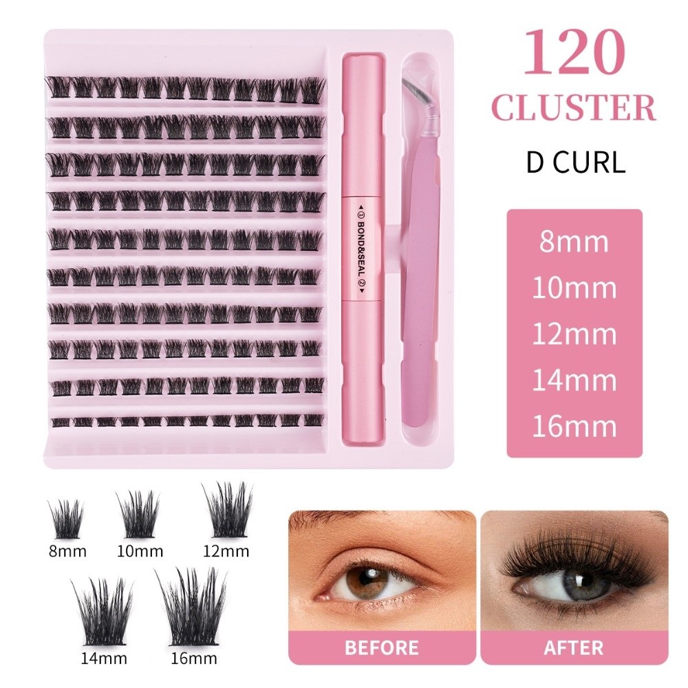 Eyelash Extension Wispy Look - ขนตาปลอมคุณภาพสูง แบบติดกาวและซีล ดีไซน์เป็นช่อ ให้ลุคธรรมชาติ ขนตาแบบเส้นต่อเส้น สไตล์วิสปี้