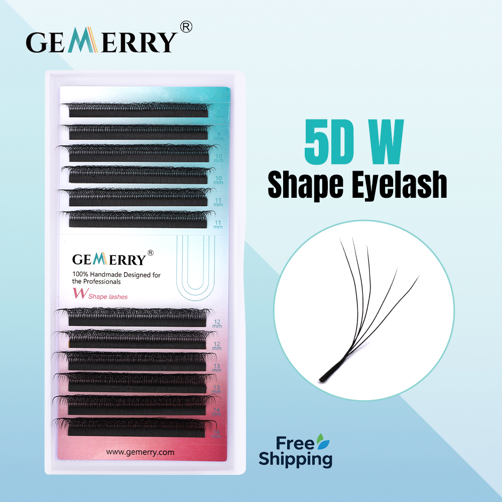 Lash Fan Volume - ขนตาปลอม GEMERRY 5D รูปทรง W แบบพัดสำเร็จรูป