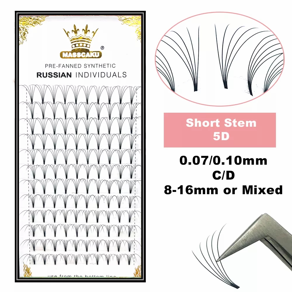 MASSCAKU Premade รัสเซียสั้นขน - Eyelash Extension Review บทวิจารณ์และราคา