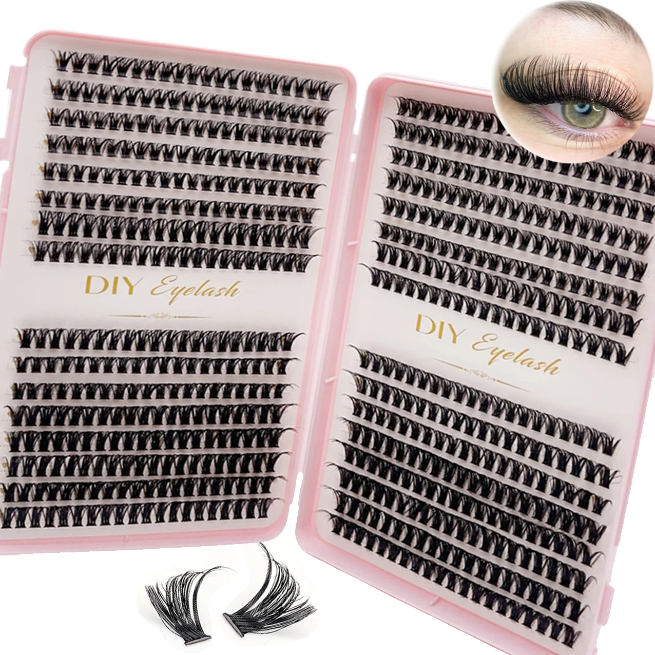 640pcs DIY Personal Lashes 40P - Eyelash Extension Wispy Look บทวิจารณ์และราคา