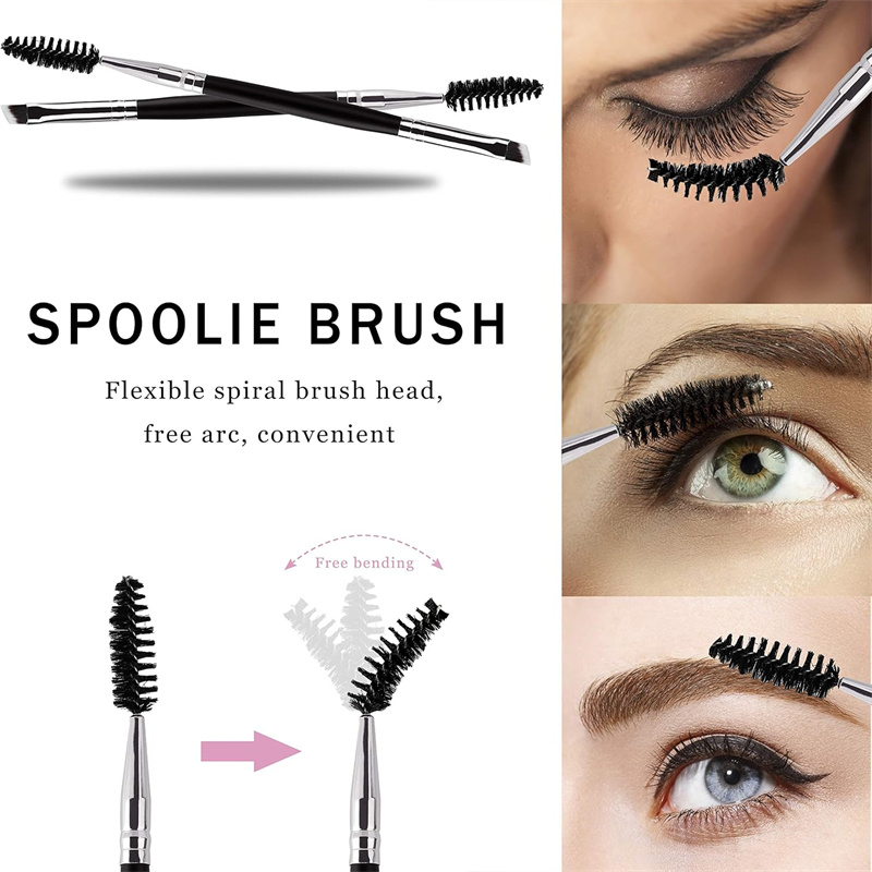 แปรงแต่งหน้าแบบสองหัว 10/5 ชิ้ - Eyelash Extension Double Lash บทวิจารณ์และราคา