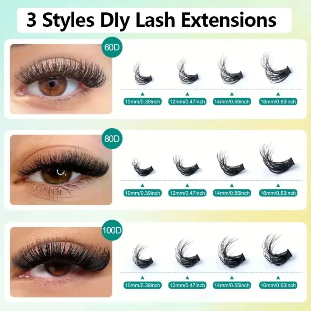 ชุดต่อขนตาปลอมแบบธรรมชาติ ดีไซ - Eyelash Extension Wispy Look บทวิจารณ์และราคา