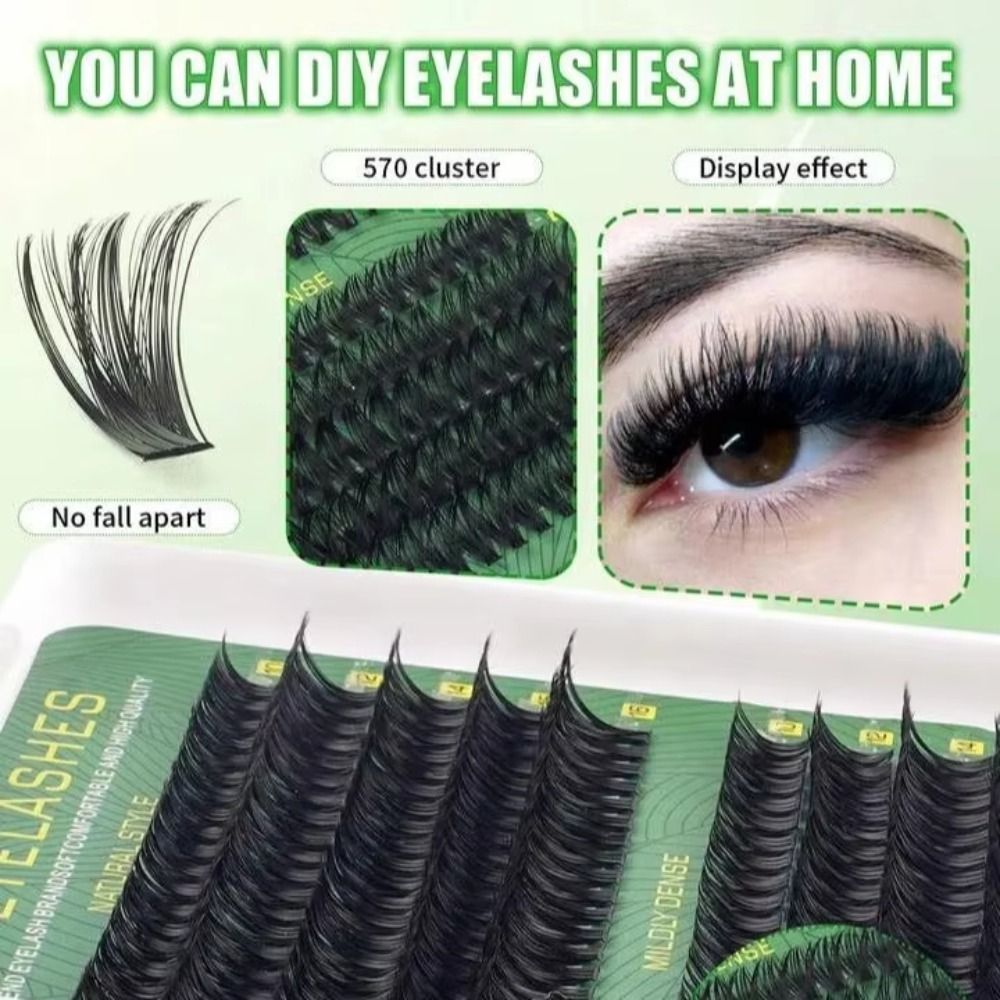 ชุดต่อขนตาปลอมแบบธรรมชาติ ดีไซ - Eyelash Extension Wispy Look บทวิจารณ์และราคา