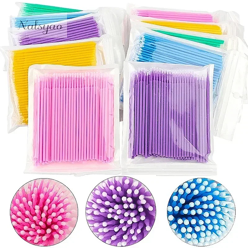 ไมโครคอตตอนสวอบ 100 ชิ้น แปรงท - Eyelash Extension Cleaning บทวิจารณ์และราคา