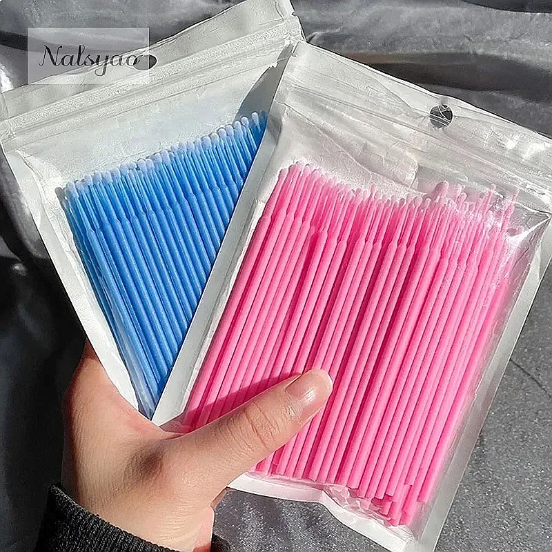 ไมโครคอตตอนสวอบ 100 ชิ้น แปรงท - Eyelash Extension Cleaning บทวิจารณ์และราคา
