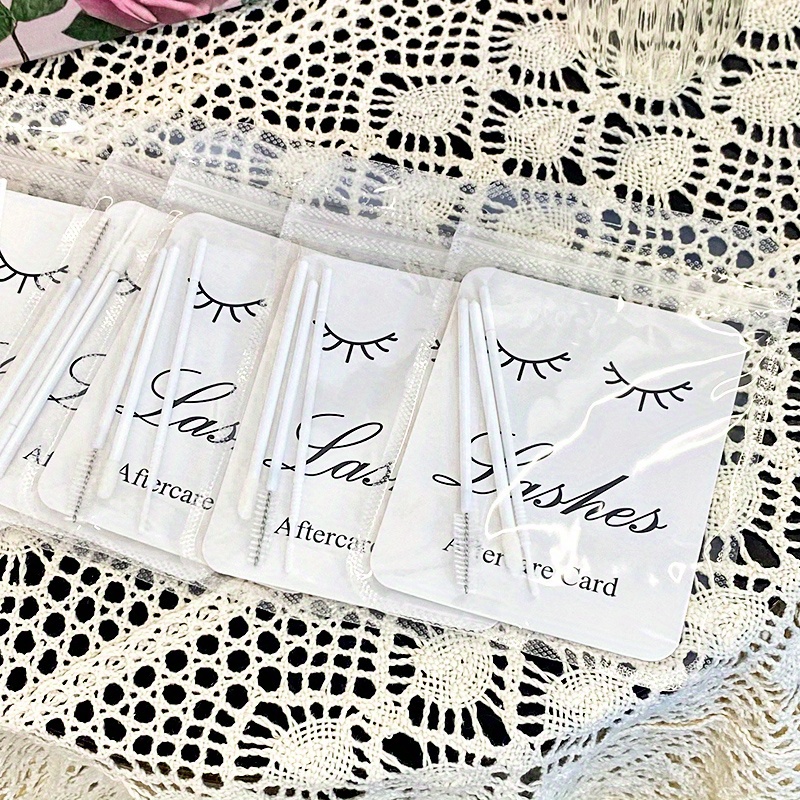ชุดดูแลขนตา 12 ชิ้นสำหรับลูกค้ - Eyelash Extension Logo บทวิจารณ์และราคา