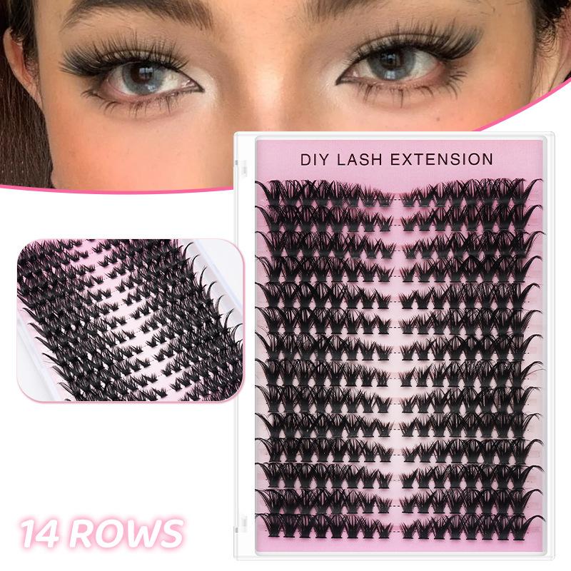 ขนตาปลอม Hoyytu 14 แถว แบบ DIY - Eyelash Extension Or Extensions บทวิจารณ์และราคา