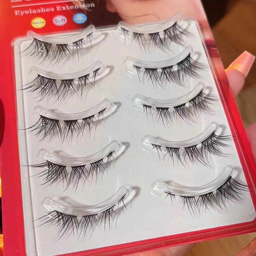 ขนตาปลอม 5 คู่ แบบยาว โค้งงอนเ - Eyelash Extension Fox Eye บทวิจารณ์และราคา