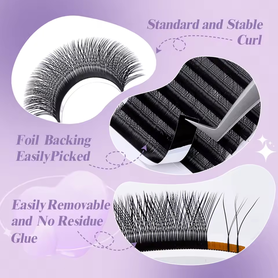 WENDY 2D YY รูปร่าง C/D Curl E - Lash Fan Volume บทวิจารณ์และราคา