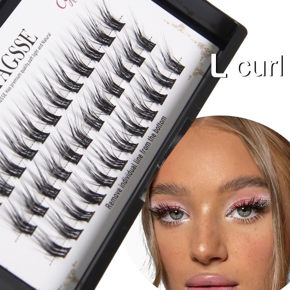 ขนตาปลอมแบบเส้นต่อเส้น L Curl  - Eyelash Extension Wispy Look บทวิจารณ์และราคา