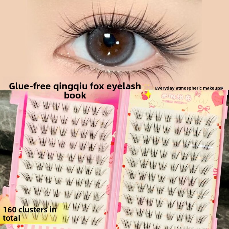 ขนตาปลอมแบบติดกาวในตัว ความจุม - Eyelash Extension Fox Eye บทวิจารณ์และราคา