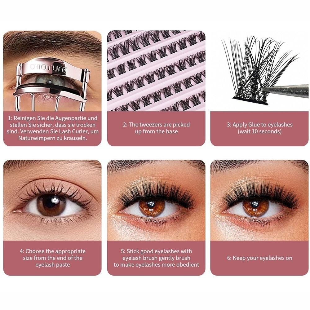 ขนตาปลอมคุณภาพสูงแบบติดกาว ดีไ - Eyelash Extension Wispy Look บทวิจารณ์และราคา