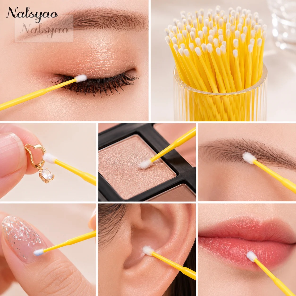 ไม้พันสำลีทำความสะอาดขนตา 500  - Eyelash Extension Cleaning บทวิจารณ์และราคา