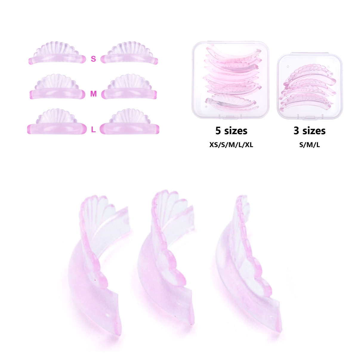 3 คู่หรือ 5 คู่ Lash Lift แผ่น - Eyelash Extension Or Extensions บทวิจารณ์และราคา