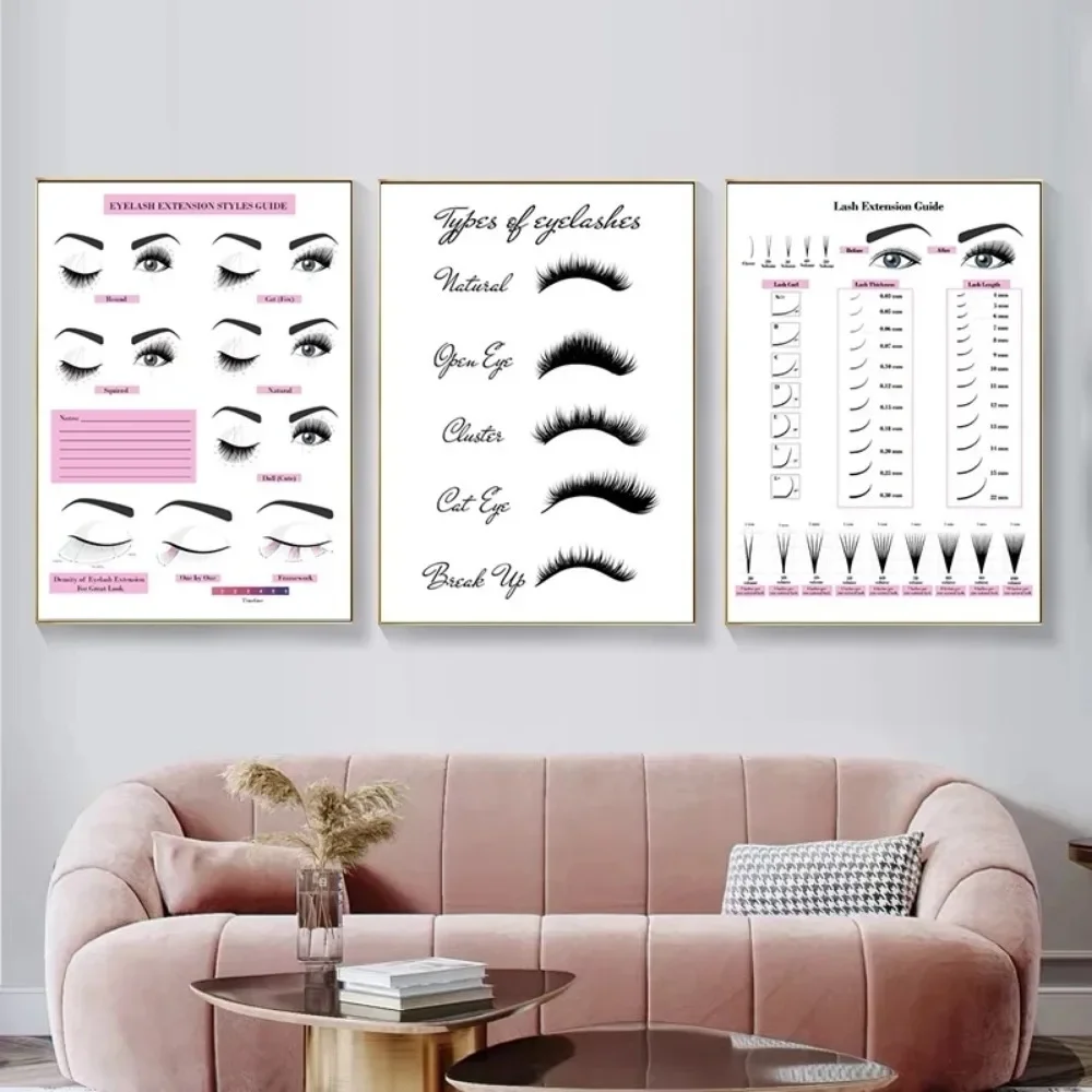 ภาพพิมพ์บนผ้าแคนวาส ความละเอีย - Eyelash Extension Eyelash บทวิจารณ์และราคา