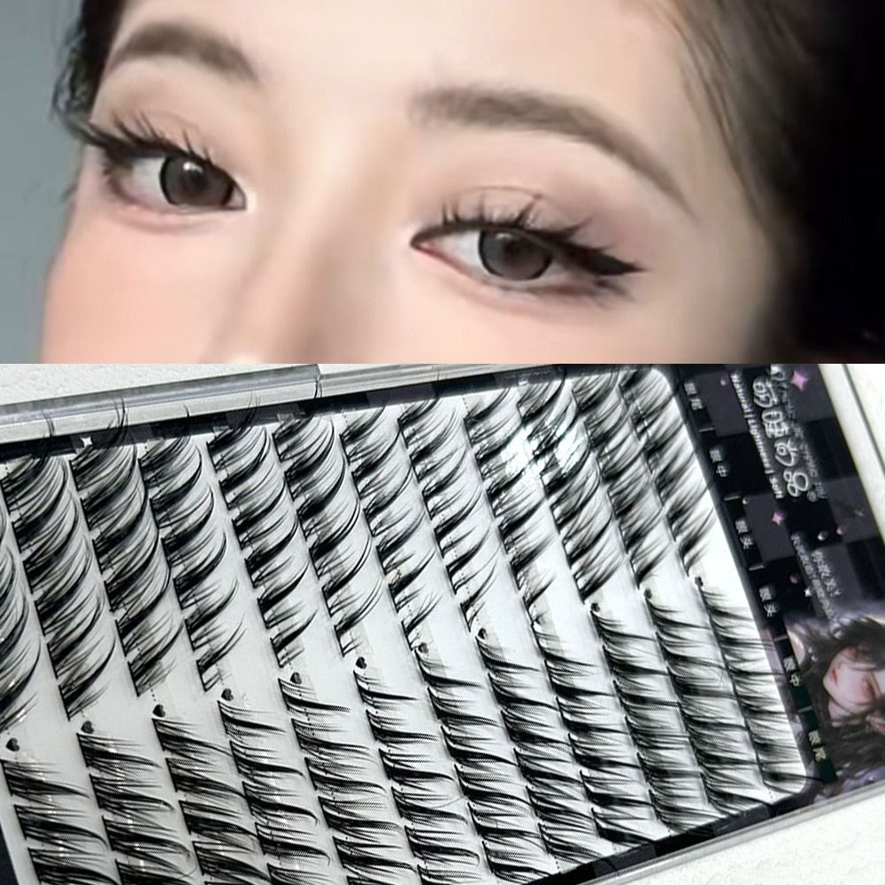 ขนตาปลอมแบบช่อ ขนตาปลอมแบบธรรม - Eyelash Extension Fox Eye บทวิจารณ์และราคา