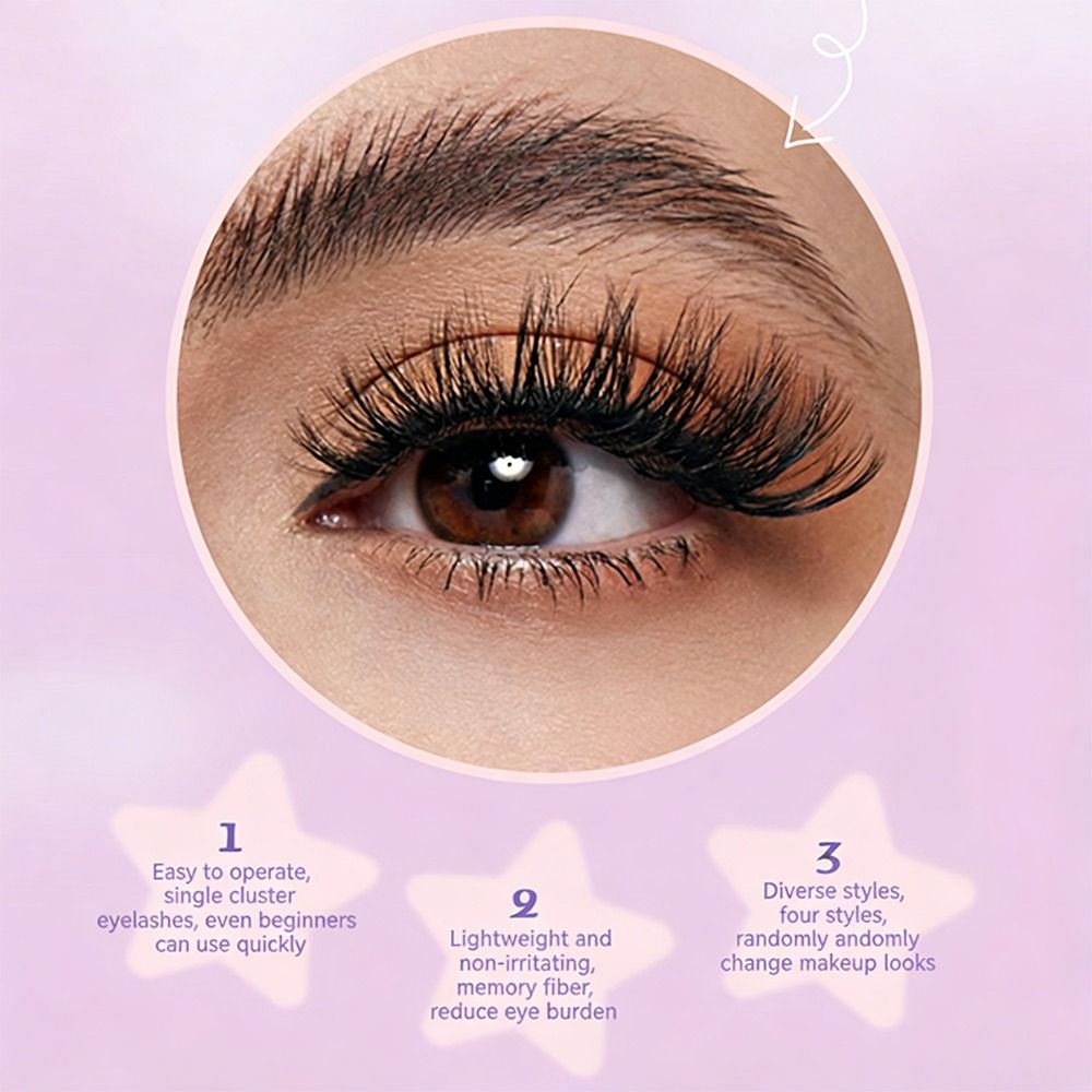 ขนตาปลอมแบบธรรมชาติ 12 แถว สไต - Eyelash Extension Wispy Look บทวิจารณ์และราคา