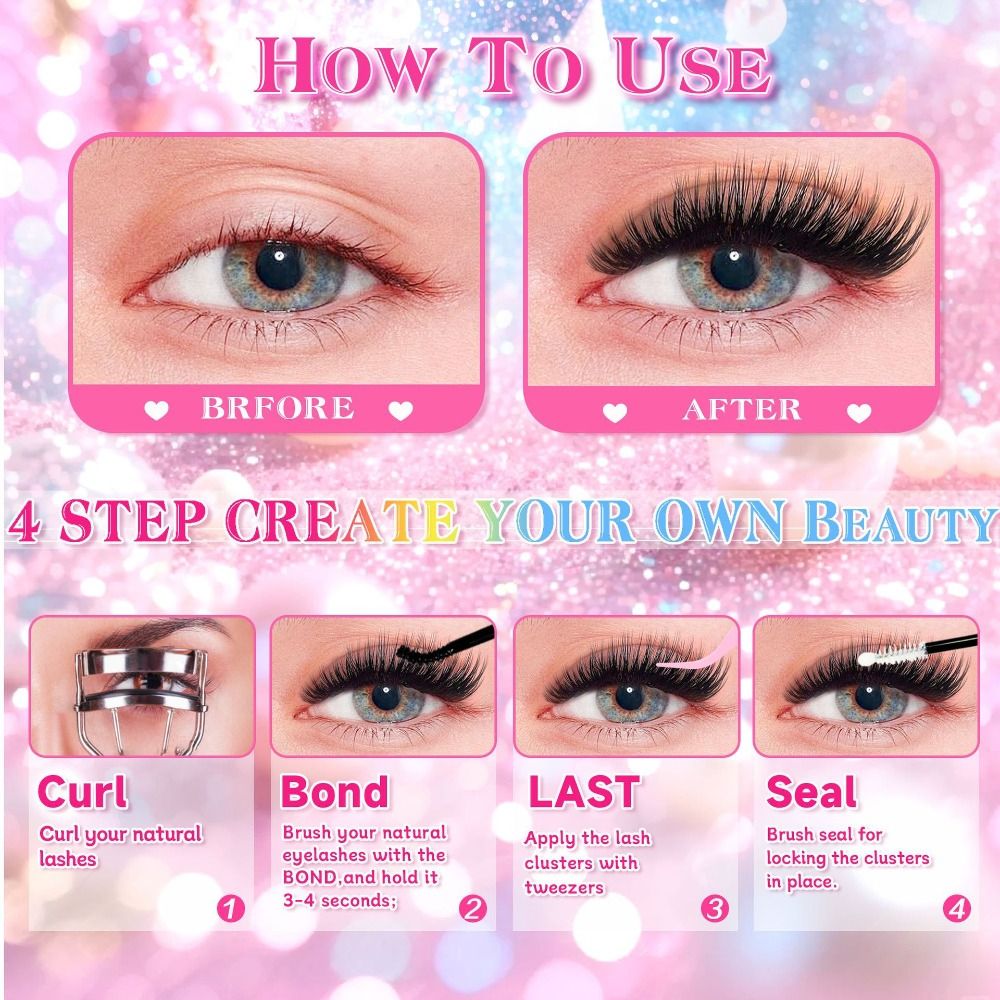 ขนตาปลอมแบบธรรมชาติ สไตล์ Wisp - Eyelash Extension Wispy Look บทวิจารณ์และราคา