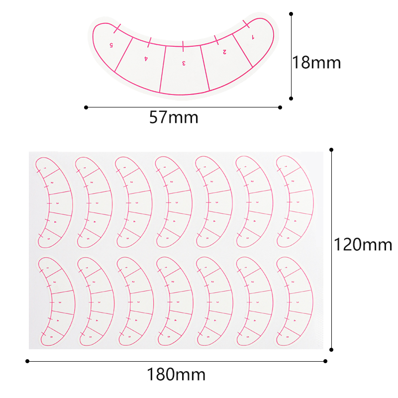 70 คู่ Eyelash Mapping สติกเกอ - Eyelash Extension Maps บทวิจารณ์และราคา