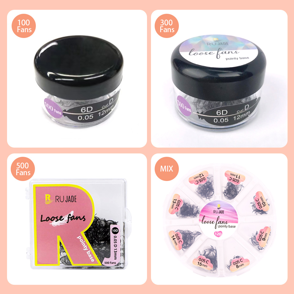 RuJade ขนตาปลอมสำหรับตัวต่อขนต - Eyelash Extension Review บทวิจารณ์และราคา