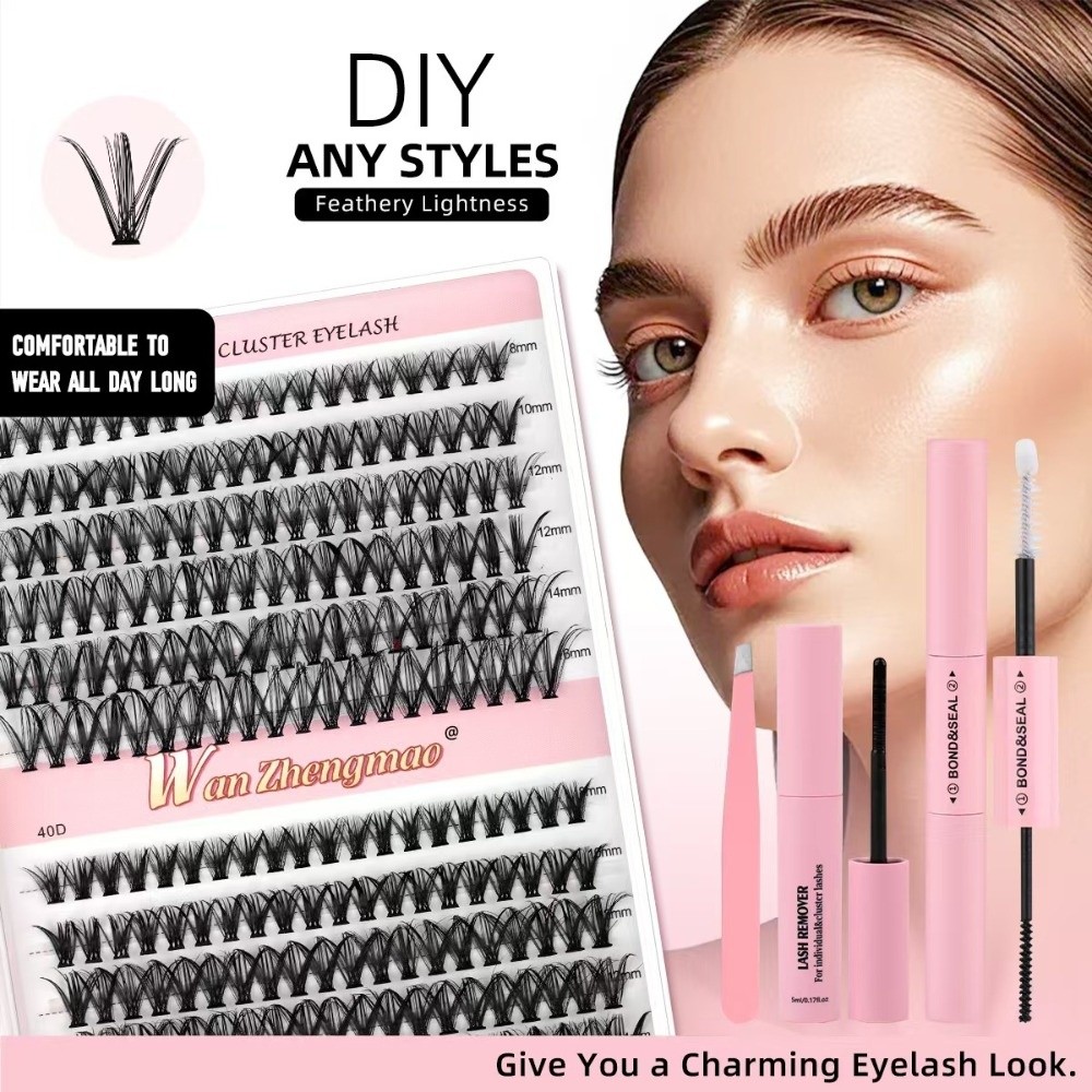 ขนตาปลอมแบบธรรมชาติ ความยาว 8- - Eyelash Extension Wispy Look บทวิจารณ์และราคา