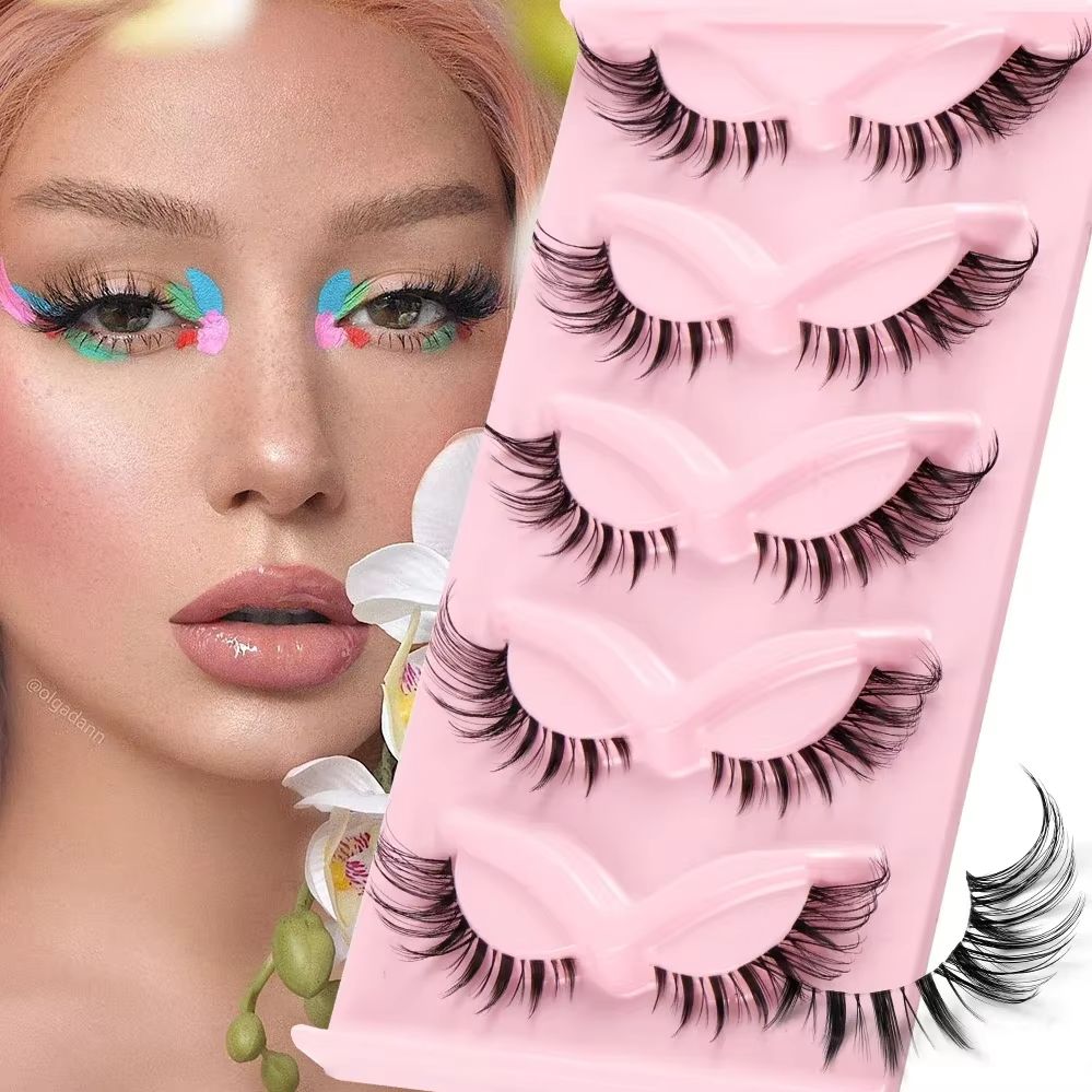 ขนตาปลอมแบบตาแมว 5 คู่ ขนตาแบบ - Eyelash Extension Fox Eye บทวิจารณ์และราคา