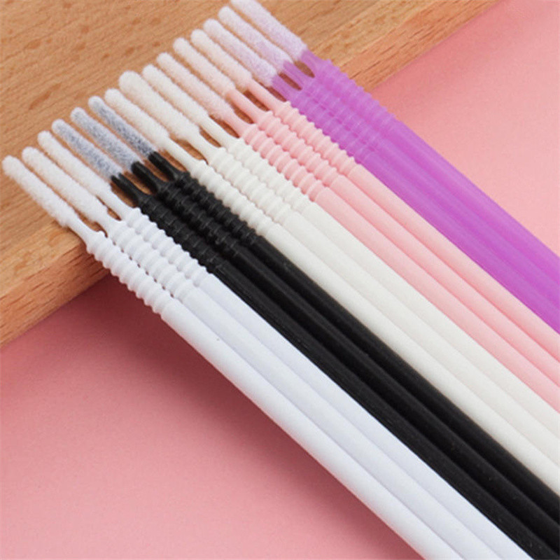 100/200/1000 ชิ้น ไม้พันสำลีแบ - Eyelash Extension Cleaning บทวิจารณ์และราคา