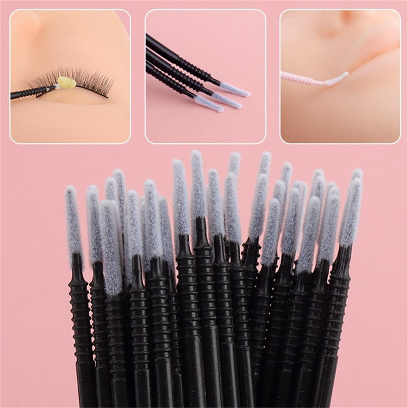 100/200/1000 ชิ้น ไม้พันสำลีแบ - Eyelash Extension Cleaning บทวิจารณ์และราคา
