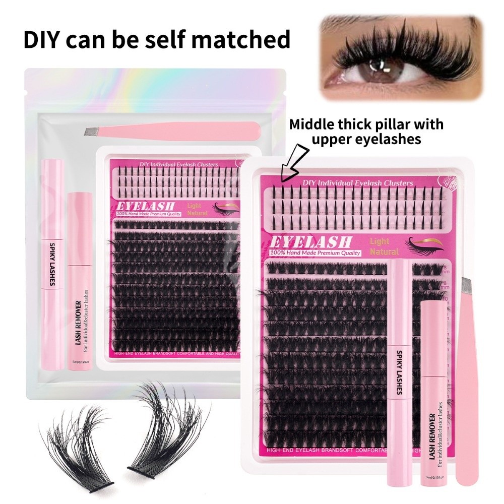 ขนตาปลอมแบบธรรมชาติ ความยาว 8- - Eyelash Extension Wispy Look บทวิจารณ์และราคา