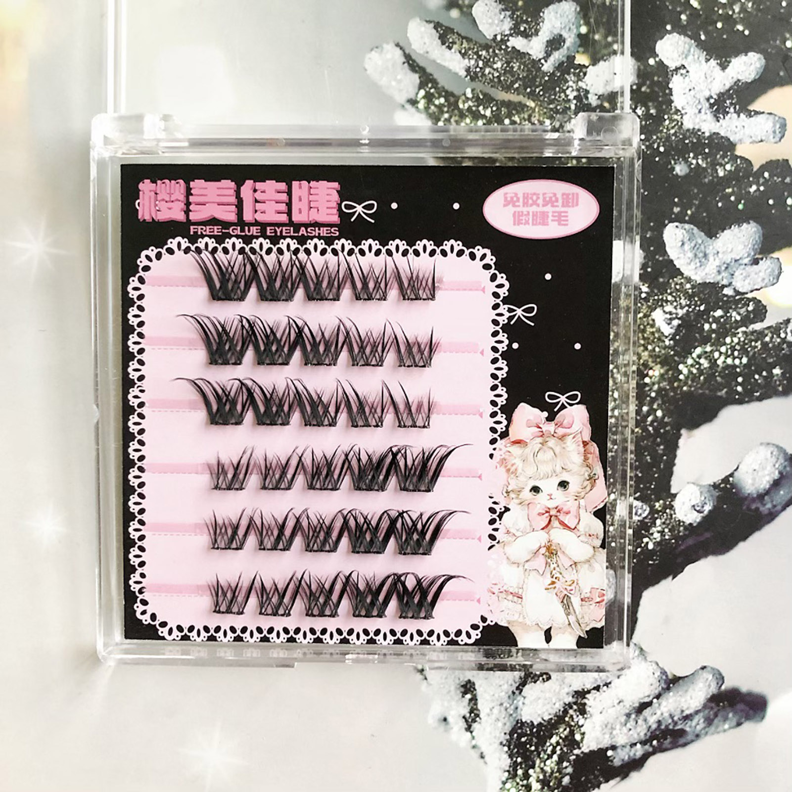 ขนตาปลอม ไฟเบอร์นุ่ม ดูเป็นธรร - Eyelash Extension Wispy Look บทวิจารณ์และราคา
