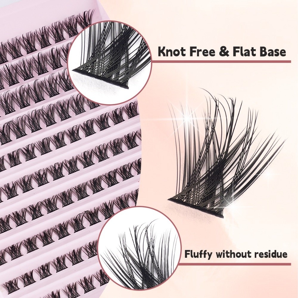 ขนตาปลอมคุณภาพสูง แบบติดกาวและ - Eyelash Extension Wispy Look บทวิจารณ์และราคา