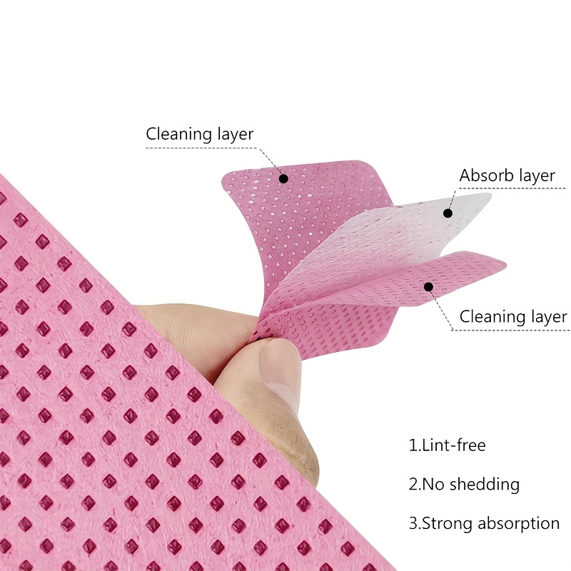 ผ้าเช็ดทำความสะอาดเล็บแบบไม่เป - Eyelash Extension Eyelash บทวิจารณ์และราคา