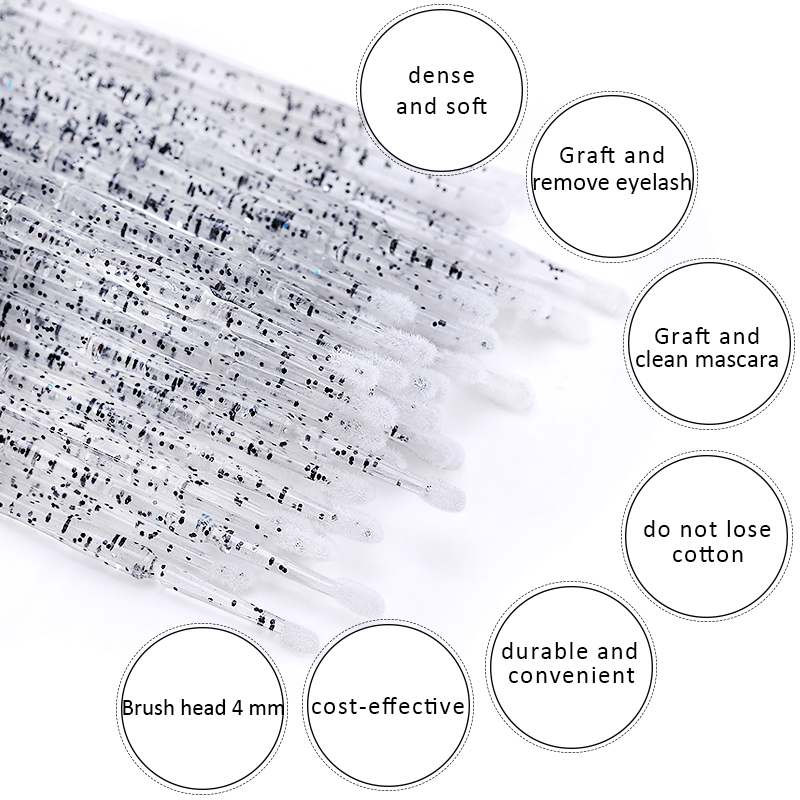 จัดส่งฟรี Microbrush สำหรับ Ey - Eyelash Extension Cleaning บทวิจารณ์และราคา